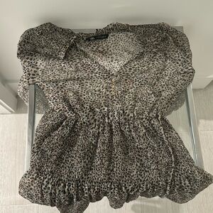 zara leopard dress